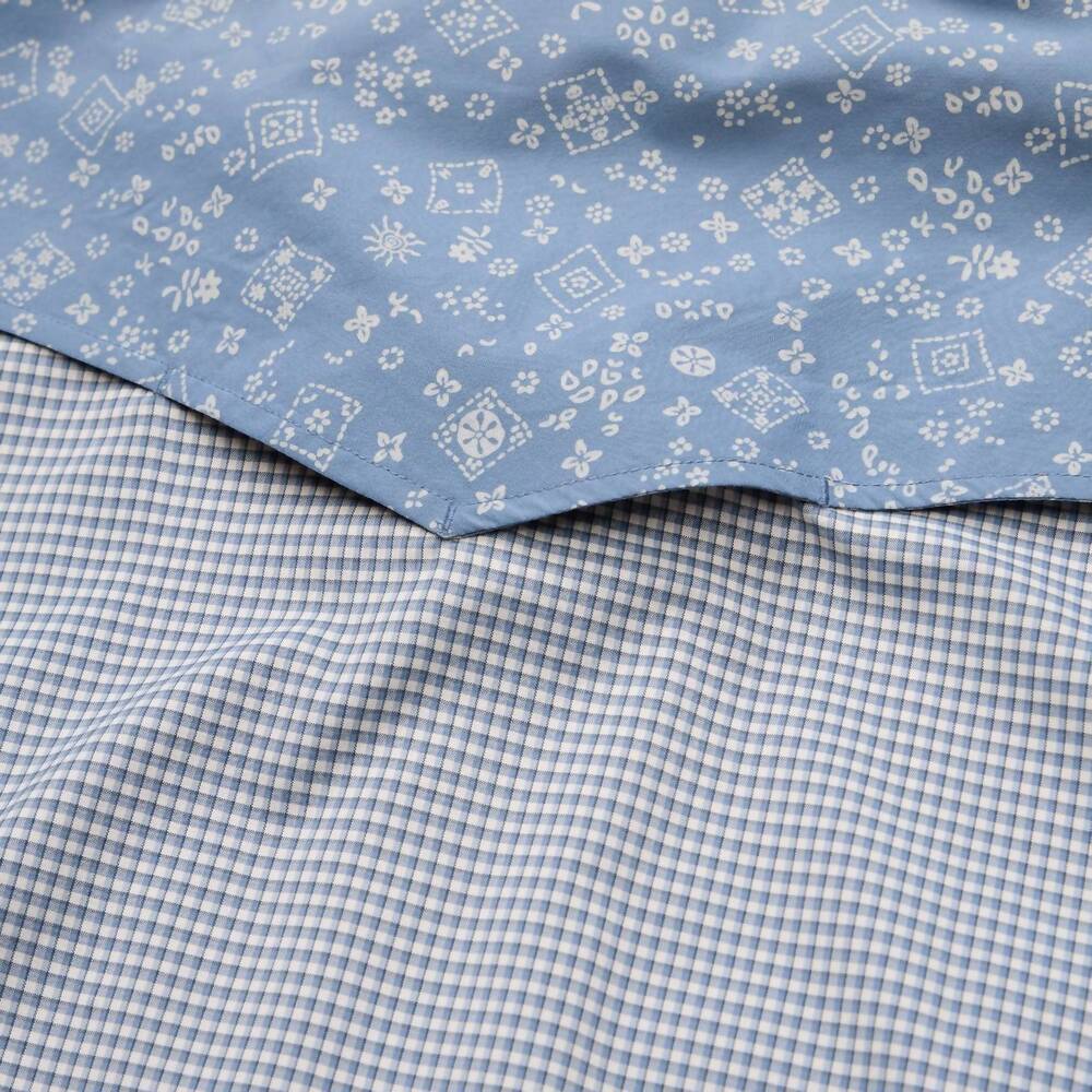 NEW HOWLER BROTHERS bros h bar b tech long sleeve shirt in blue mirage - Picture 6 of 7